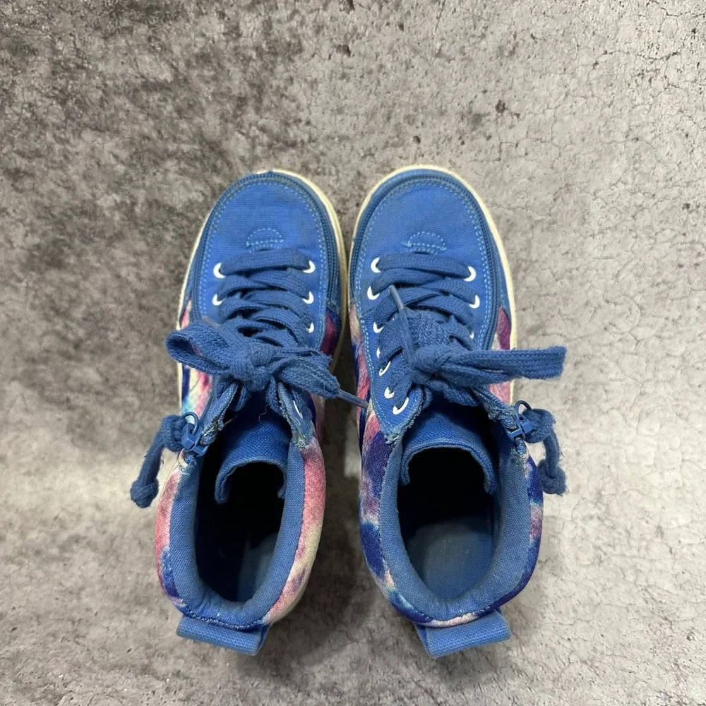 Billy Street High Kids 1M Blue Tie Dye Sneakers Wraparound Zipper BK25110-420